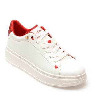 Pantofi sport ALDO albi, 13713017, din piele ecologica, dama