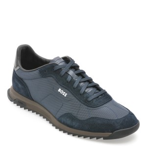 Pantofi sport BOSS bleumarin, 7276, din material textil, barbat