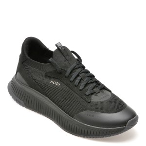 Pantofi sport BOSS negri, 89041, din material textil, barbat