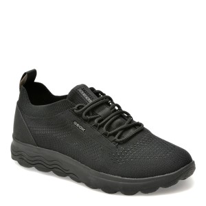 Pantofi sport GEOX negri, U15BYA, din material textil, barbat