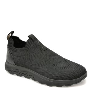 Pantofi sport GEOX negri, U25BYA, din material textil, barbat