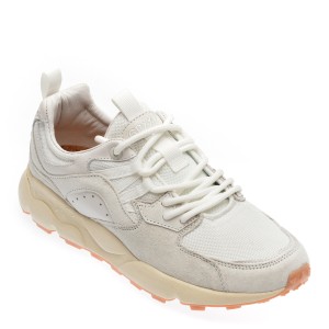 Pantofi sport GRYXX albi, 23Y001, din material textil, dama