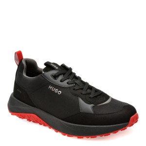 Pantofi sport HUGO negri, 43791, din material textil, barbat