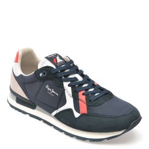 Pantofi sport PEPE JEANS bleumarin, MS40007, din material textil, barbat