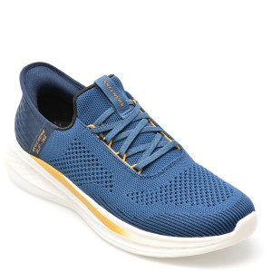 Pantofi sport SKECHERS albastri, SLADE, din material textil, barbat