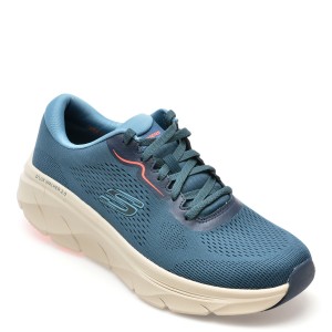 Pantofi sport SKECHERS bleumarin, D LUX WALKER 2.0, din material texil, barbat