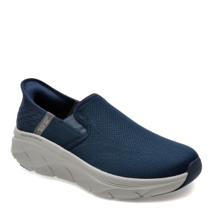 Pantofi sport SKECHERS bleumarin, D LUX WALKER 2.0, din material textil, barbat