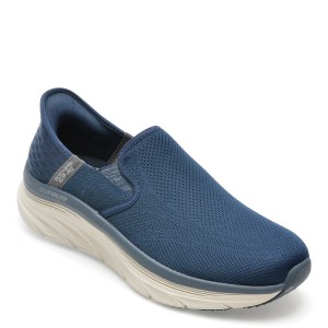 Pantofi sport SKECHERS bleumarin, D LUX WALKER, din material textil, barbat