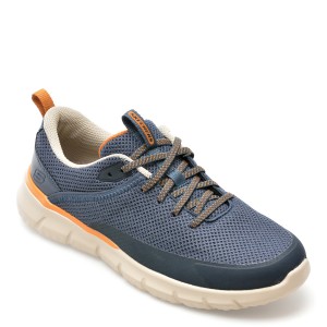 Pantofi sport SKECHERS bleumarin, DEL RETTO, din material textil, barbat