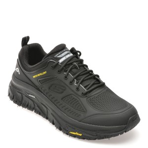 Pantofi sport SKECHERS negri, 237333, din piele naturala, barbat