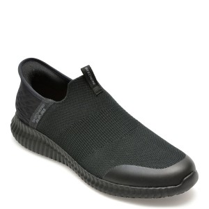Pantofi sport SKECHERS negri, CESSNOCK, din material textil, barbat
