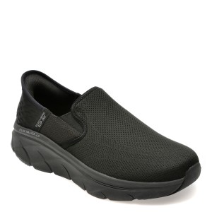 Pantofi sport SKECHERS negri, D LUX WALKER 2.0, din material textil, barbat