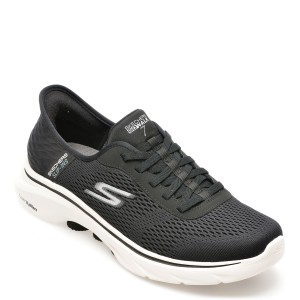 Pantofi sport SKECHERS negri, GO WALK 7, din material textil, barbat