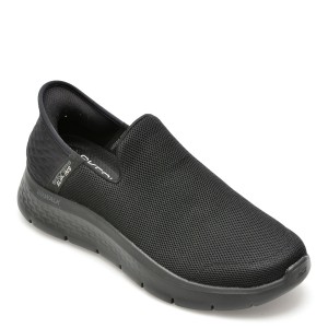 Pantofi sport SKECHERS negri, GO WALK FLEX, din material textil, barbat