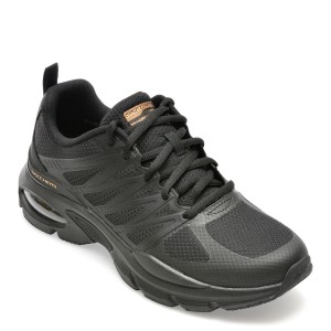 Pantofi sport SKECHERS negri, SKECH-AIR VENTURA, din material textil, barbat