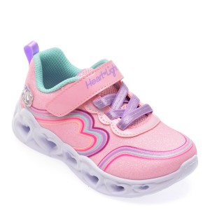 Pantofi sport SKECHERS roz, 302689N, din material textil, fetita