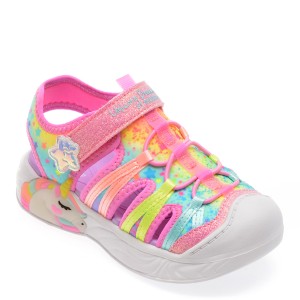 Pantofi sport SKECHERS roz, 303102N, din material textil, fetita