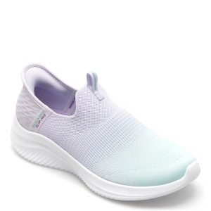 Pantofi sport SKECHERS verzi, ULTRA FLEX 3.0, din material textil, dama
