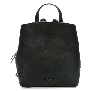 Rucsac DESIGUAL negru, WAKP02, din piele ecologica, dama