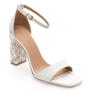 Sandale casual ALDO albe, 13740420, din piele ecologica, dama