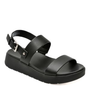 Sandale casual ALDO negre, SILYIA0011, din piele naturala, dama