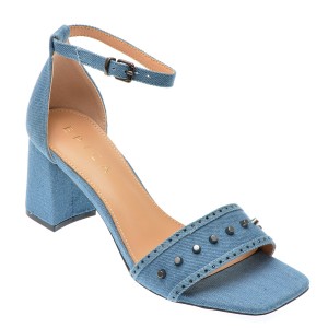 Sandale casual EPICA albastre, 110739, din material textil, dama