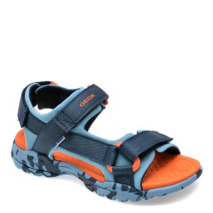 Sandale casual GEOX bleumarin, J450RE, din material textil, baiat