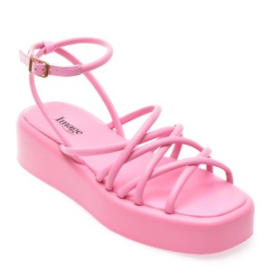 Sandale casual IMAGE roz, 6892319, din piele naturala, dama