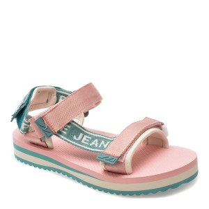 Sandale casual PEPE JEANS roz, GS70060, din material textil, fetita