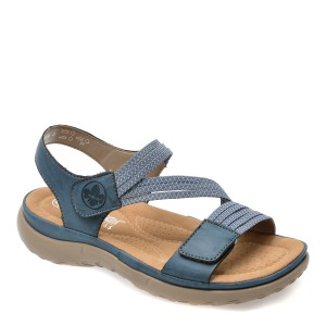 Sandale casual RIEKER albastre, 64870, din piele ecologica, dama