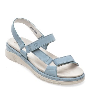 Sandale casual SUAVE albastre, 12509, din piele naturala, dama