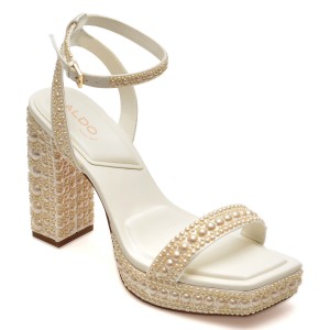 Sandale elegante ALDO albe, 13578812, din material textil, dama