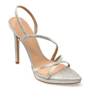 Sandale elegante ALDO argintii, 13578831, din piele ecologica, dama