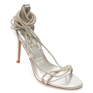 Sandale elegante ALDO argintii, 13692300, din piele ecologica, dama