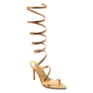 Sandale elegante ALDO aurii, 13736286, din piele ecologica, dama