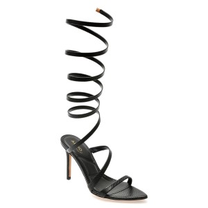 Sandale elegante ALDO negre, 13736287, din piele ecologica, dama