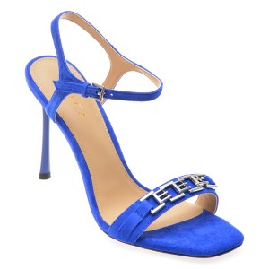Sandale elegante EPICA albastre, 9716, din piele intoarsa, dama