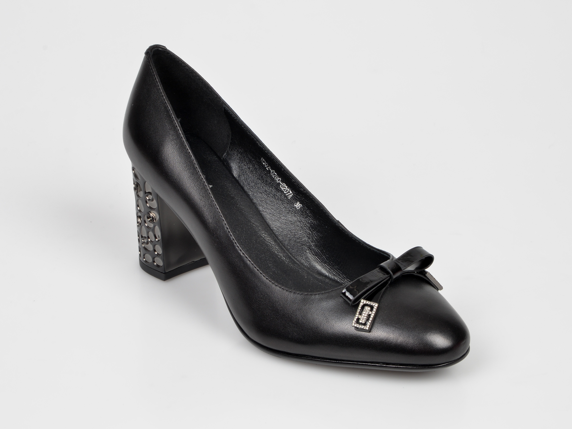 Pantofi EPICA negri, H3002s2, din piele naturala