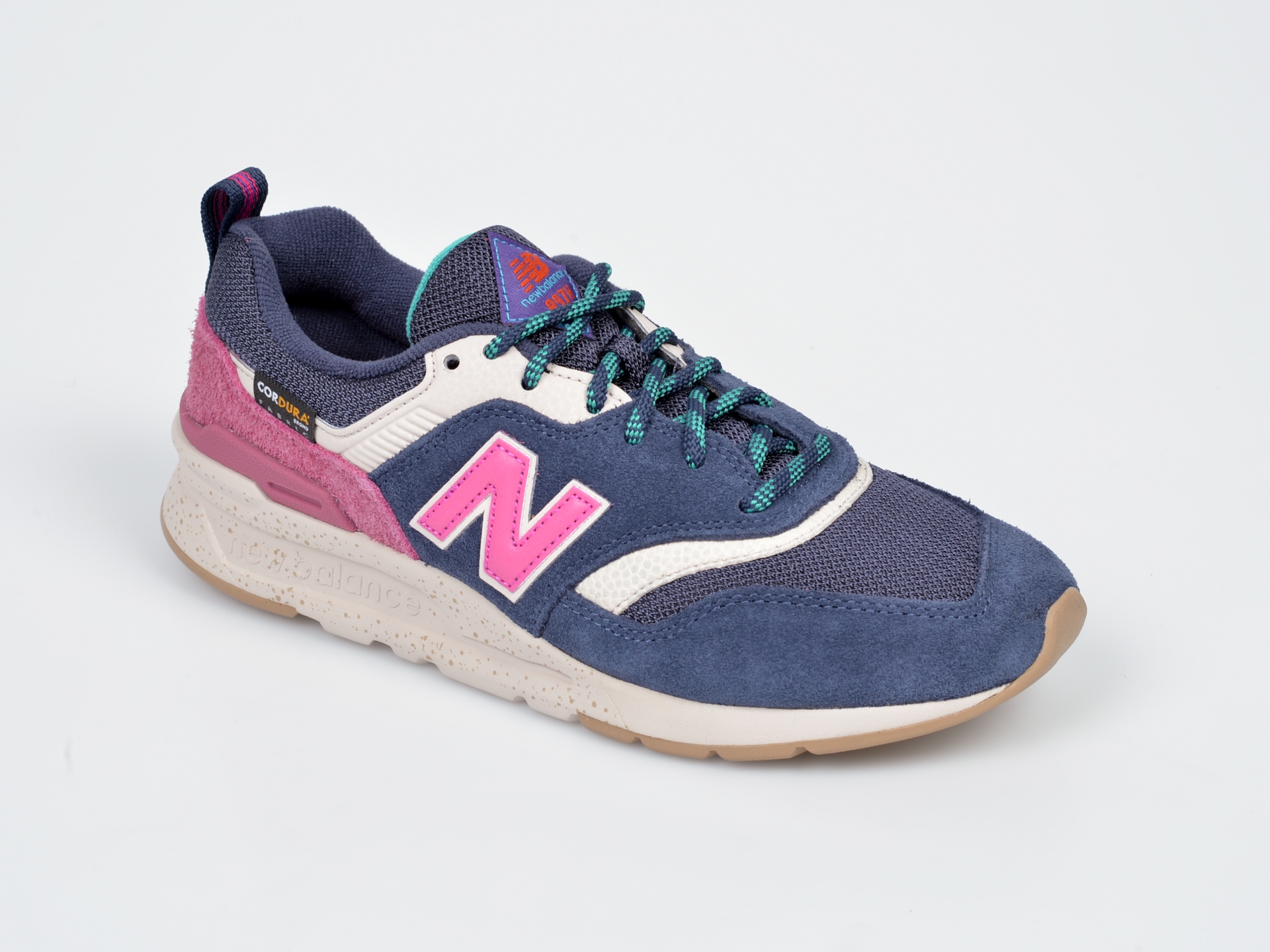 Pantofi sport NEW BALANCE albastri, CW997, din material textil si piele naturala