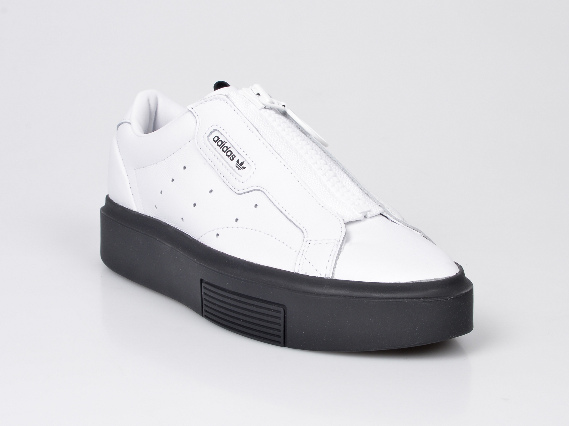 Pantofi sport ADIDAS albi EF1899, din piele naturala