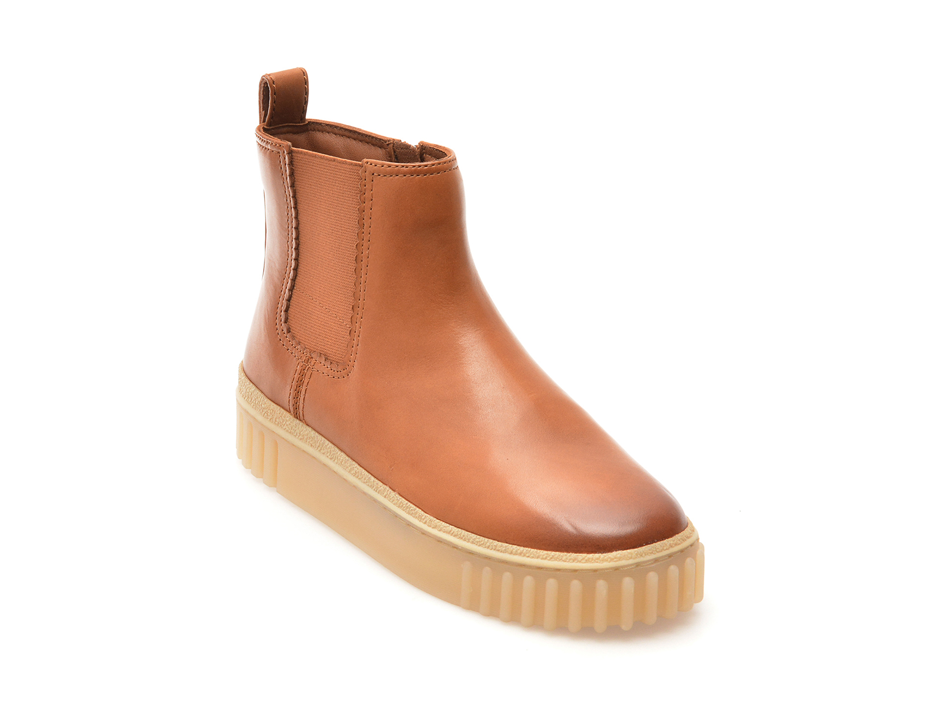 Ghete casual CLARKS maro, MAYHTOP, din piele naturala