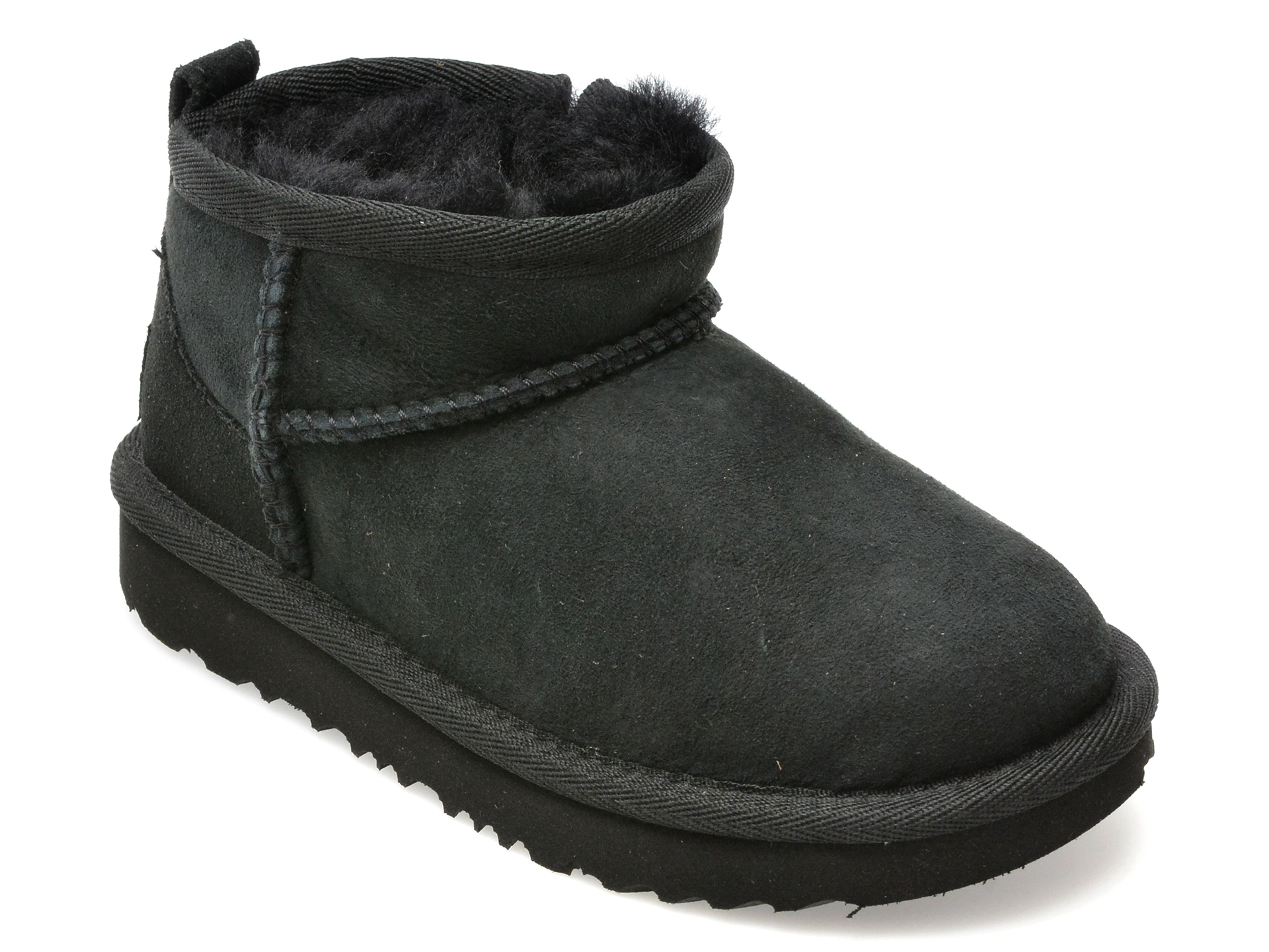 Ghete UGG negre, 113075T, din piele intoarsa