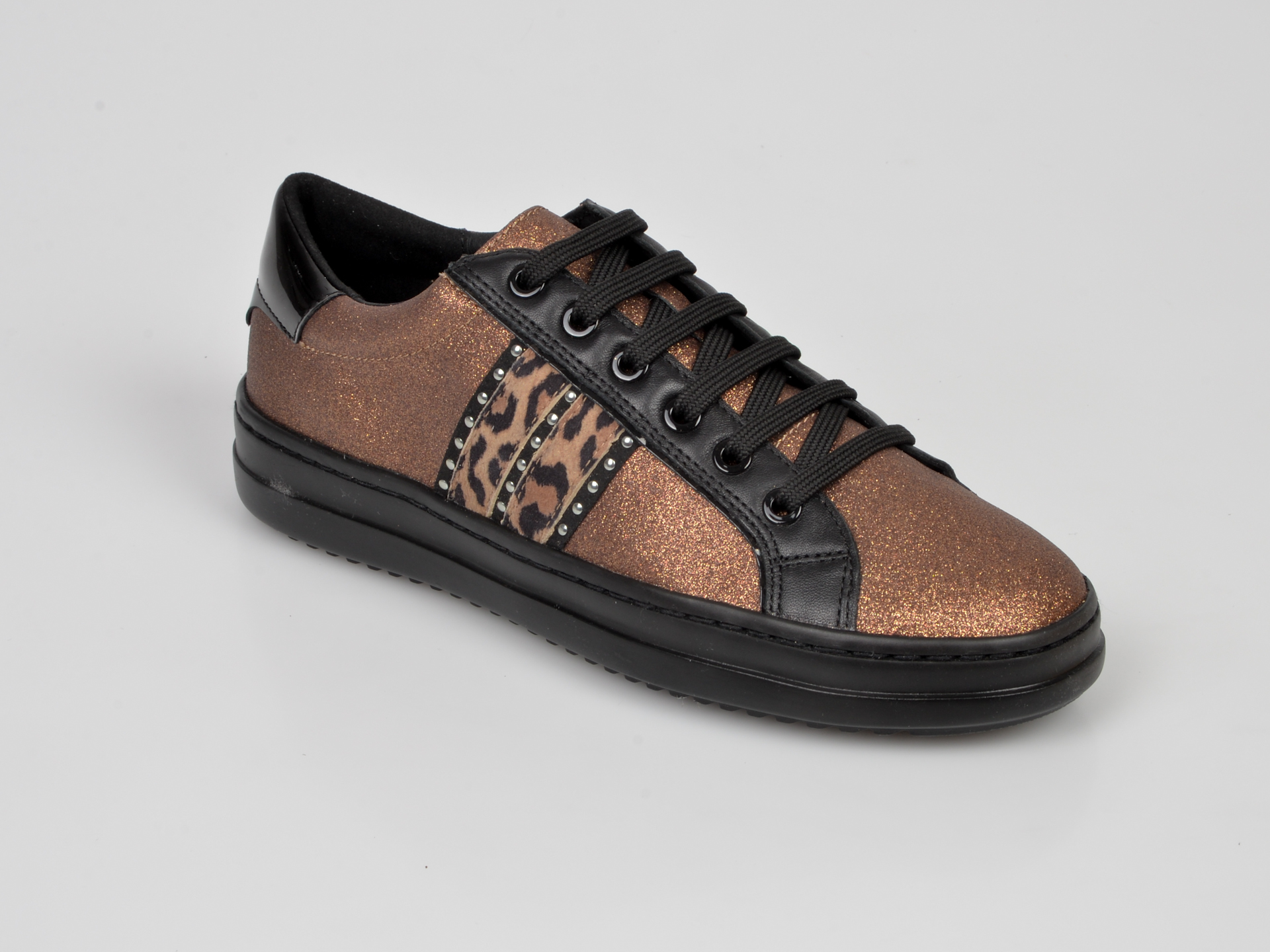 Pantofi sport GEOX maro, D94FED, din piele ecologica