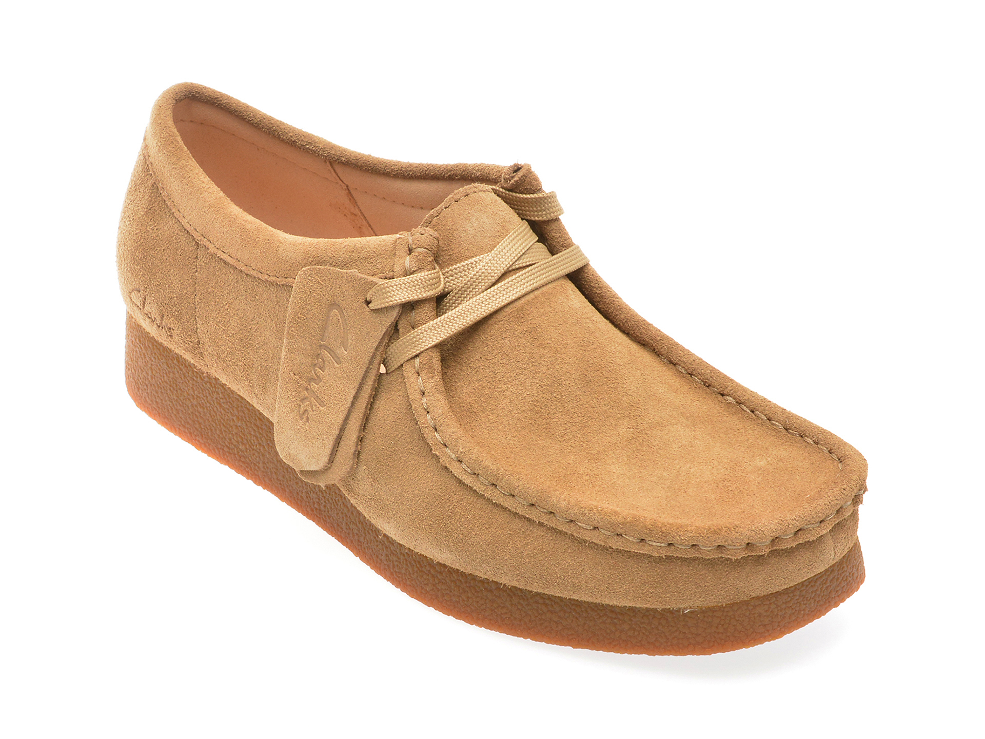 Mocasini casual CLARKS maro, WALEVSH, din piele intoarsa