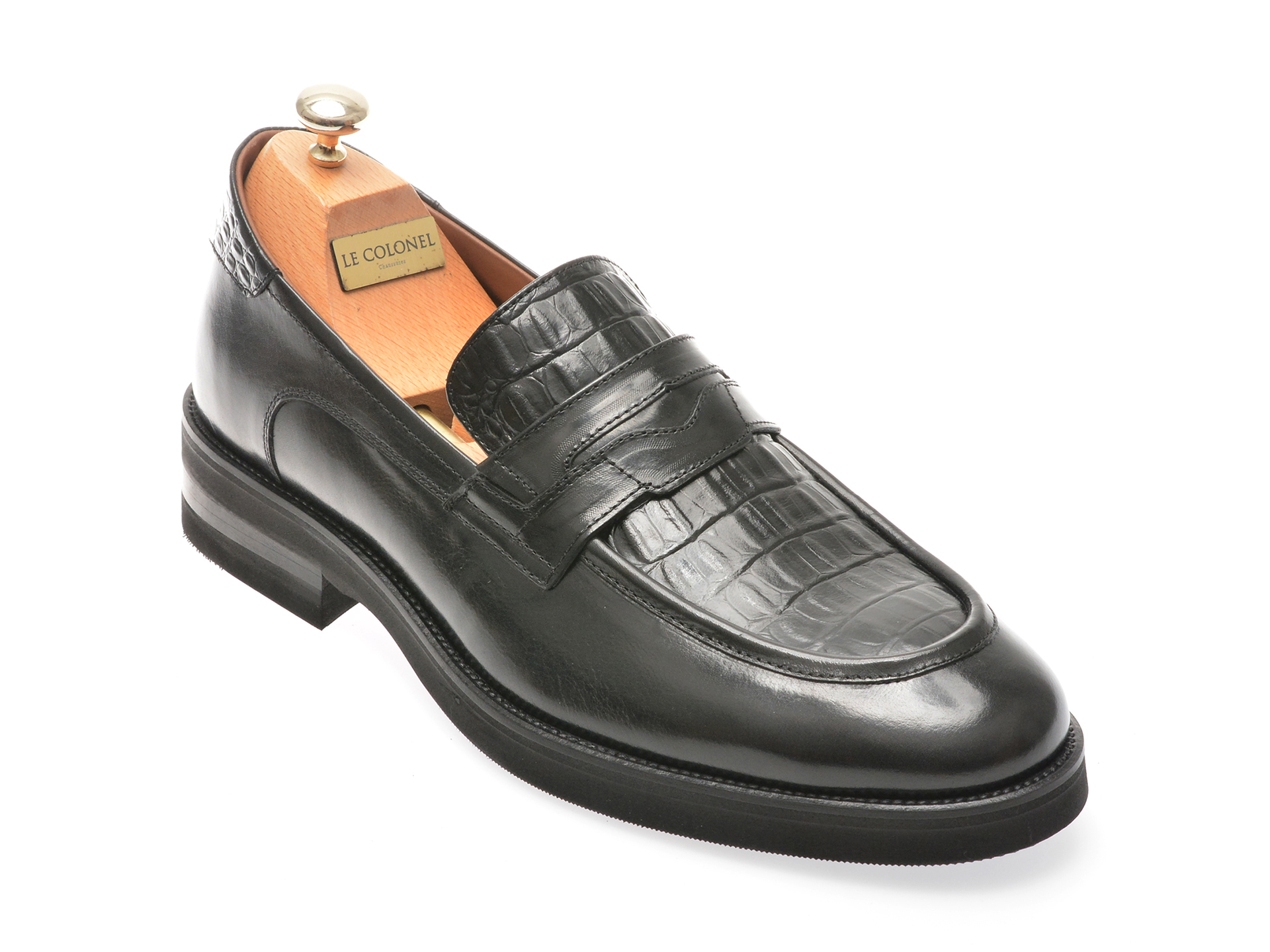 Mocasini casual LE COLONEL negri, 69407, din piele naturala