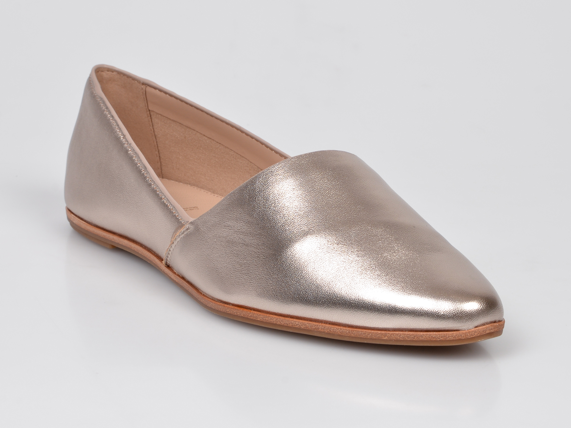 Pantofi ALDO aurii, Blanchette, din piele naturala