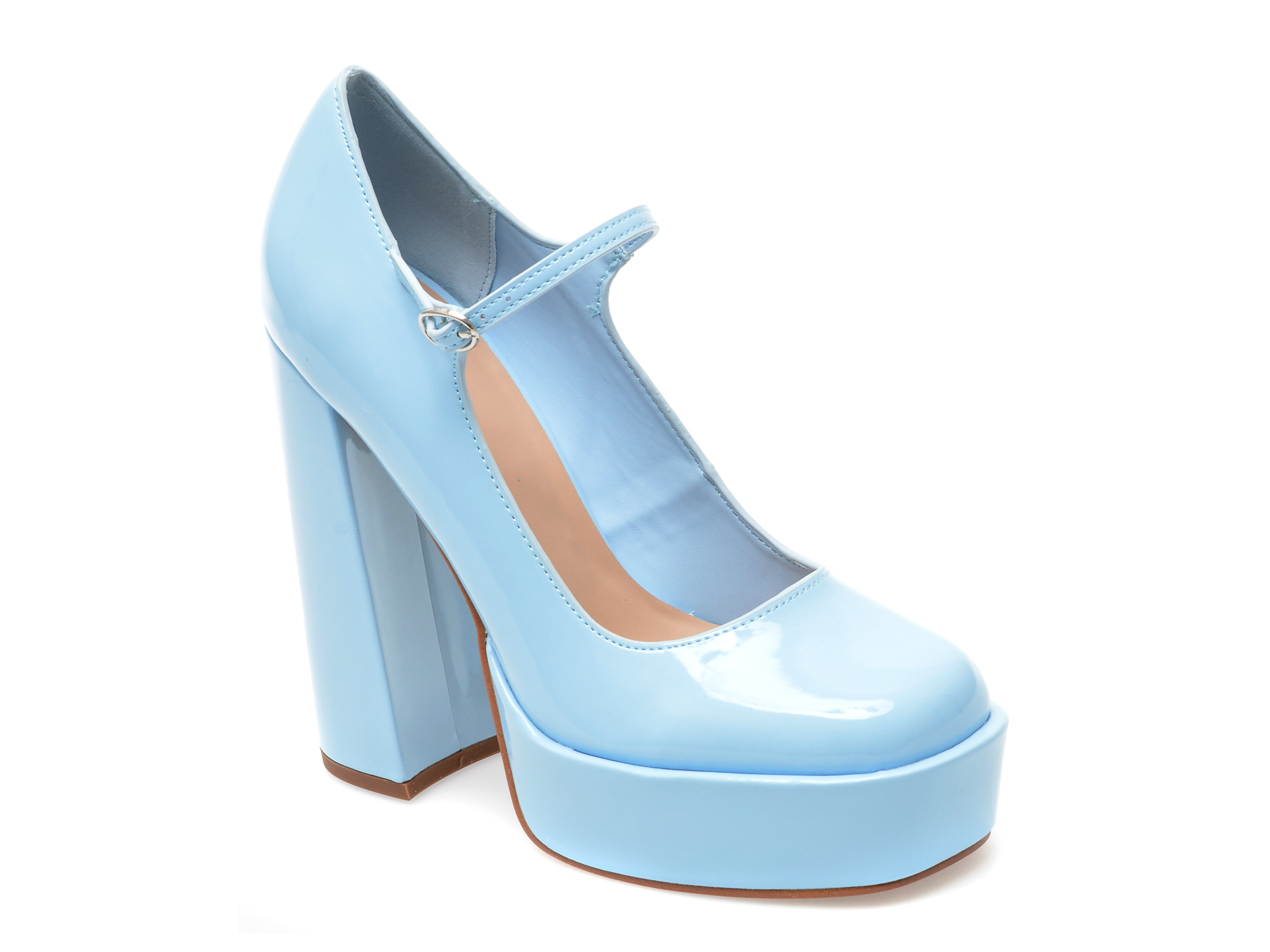 Pantofi ALDO albastri, ANJIE400, din piele ecologica lacuita femei 2023-09-21