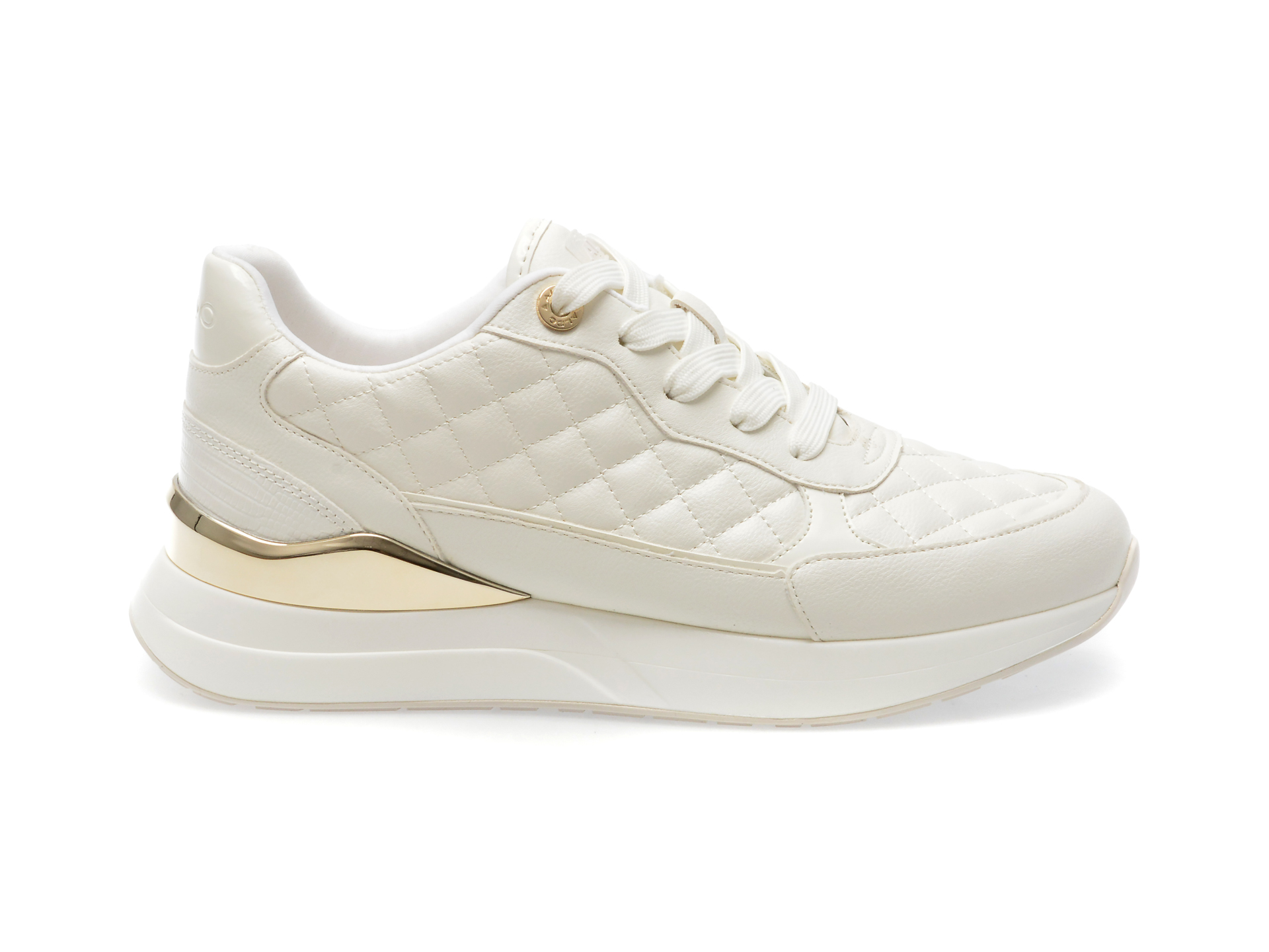 Pantofi ALDO albi, COSMICSTEP100, din piele ecologica