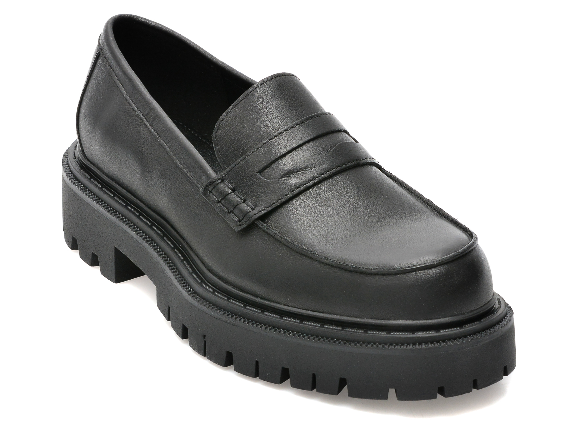 Pantofi ALDO negri, BIGSTRUT009, din piele naturala /femei/pantofi imagine noua