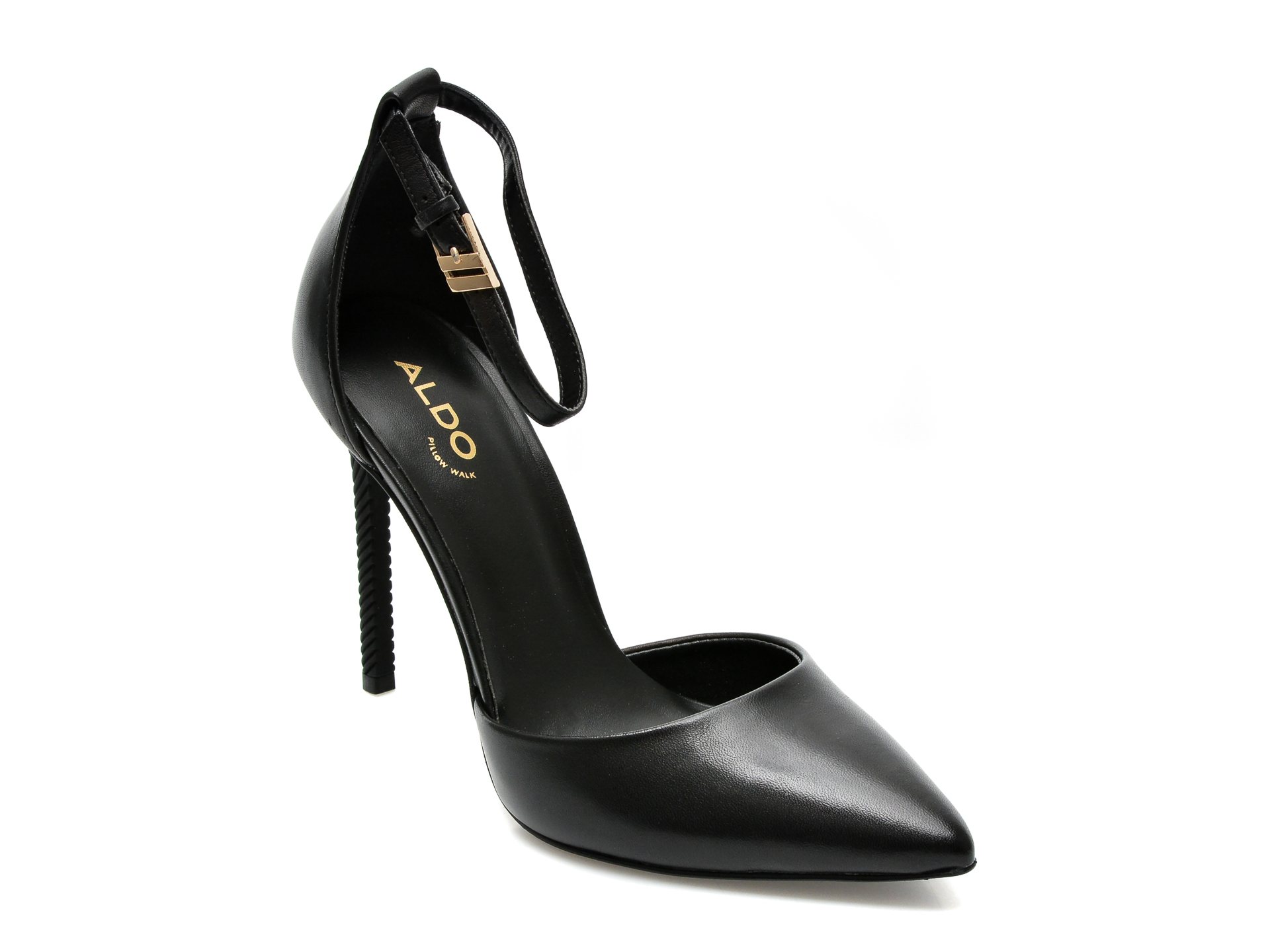 Pantofi ALDO negri, BLIGE001, din piele naturala /femei/pantofi imagine noua